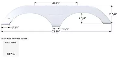 ICON 01796 KEYSTONE FENDER FS1796PW